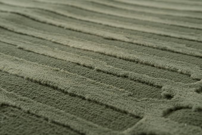 Revival Rugs Soloba 10'6" x 14'3" Washable Area Rug for Living Room Bedroom - 100% Recycled Oeko-TEX Certified, Medium Pile, Green