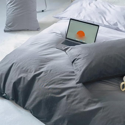 CLOTHKNOW Gray White Full Size Comforter Sets Grey Gradient Bedding Gray Bed Full Gray 3Pcs Gray Full Gradient Gray