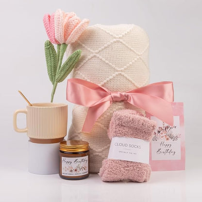 Birthday Gifts for Women, Self Care Gifts Get Well Soon Gifts Package, Relaxing Care Package, Birthday Gift Basket for Women, Happy Birthday Gifts for Her, Mom, Sister, Best Friend, Wife, Girlfriend, Coworker, Birthday Gifts Ideas