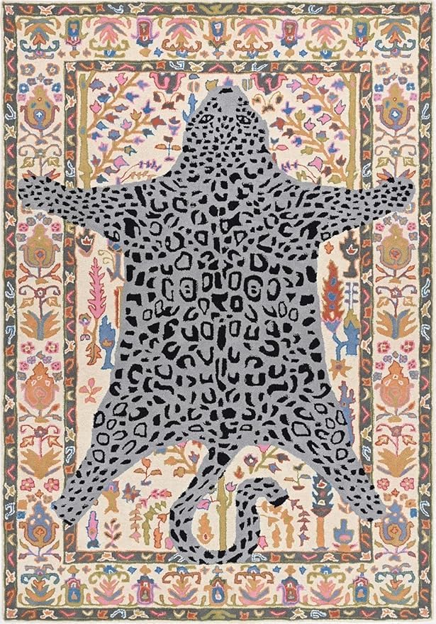 Hand Tufted Modern & Unique Animal Rugs 100% Wool, Soft and Durable Rugs for Your Living Room, Bedroom,Hall Or Any Room (Multi S1, 7 X 10 Feet)
