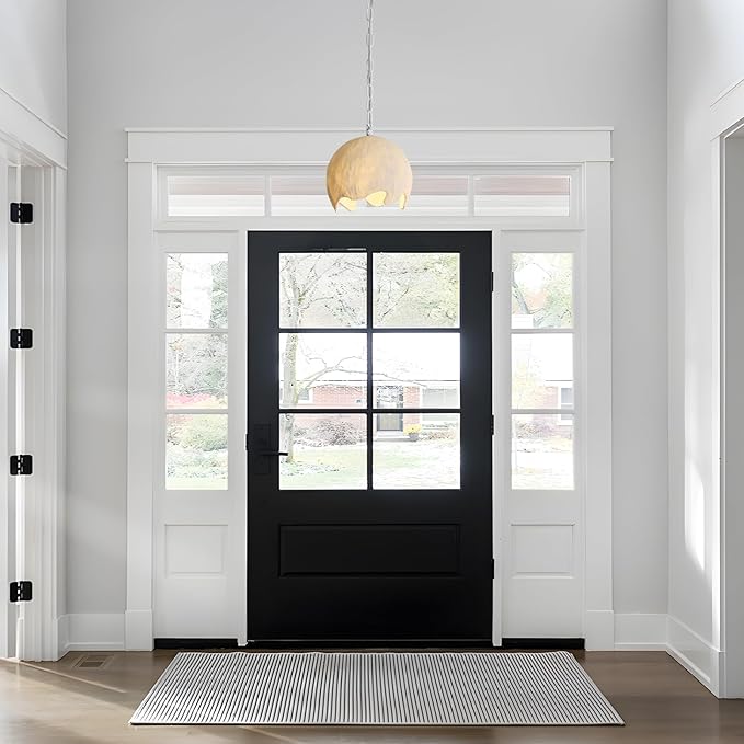 Wabi Sabi Pendant Lights, 7.5in White Modern Pendant Light Resin Hanging Lamp Kitchen Island Lighting Modern Japandi Chandelier for Dining Room Bedroom Hallway Restaurant Foyer