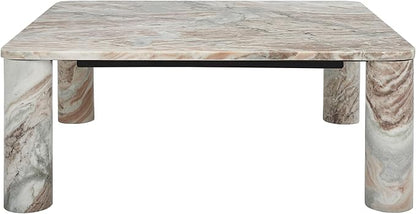 SAFAVIEH Couture Collection Nicoletta White/Brown Marble Coffee Table