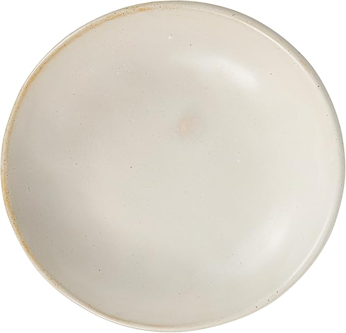 Creative Co-Op Stoneware Bowl w Reactive Glaze Decorative Object, White