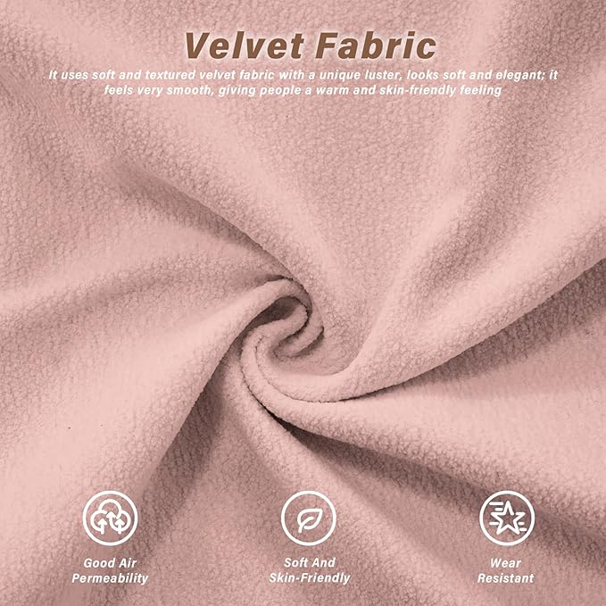 SoarFlash Modern Living Room Velvet Recliner Sofa, Loveseat Sofa for Apartment, Solid Wood Frame, Easy to Install (94.4 inch,Pink)