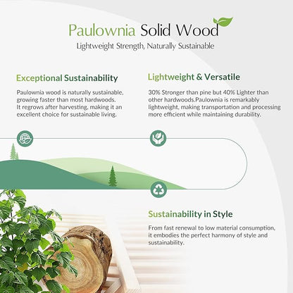 HULALA HOME 3 Drawer Nightstand with Charging Station Drawer Organizer with Wood Legs Farmhouse Solid Wood Set of 2, White