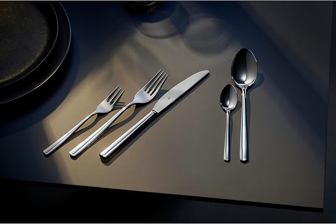 WMF Cutlery Set 30-Pieces for 6 Persons Boston Cromargan 18/10 Stainless Steel Brushed
