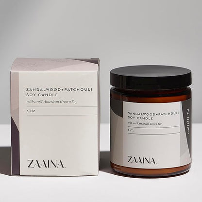 ZAAINA Men’s Self Care Kit – Luxury Spa Gift Set for Men with Face Serum, Soaps, Heel Balm & Lip Balm – Grooming Care Package for Men – Birthday & Relaxation Kit (Premium Set with Sandalwood Candle)