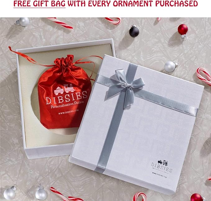 Personalized Dinosaur Christmas Ornament (T-Rex Green)