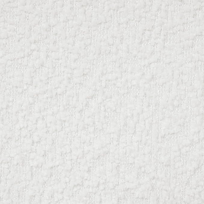 Queen Size Bed Frame, Upholstered Cloud Boucle Platform Beds Frames with Headboard, Anti-Collision Soft Rounded Corners Footboard, No Box Spring Required, Easy Assembly (23.8" White, Queen)