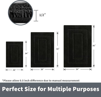 GRANNY SAYS Bathroom Rug Mat, Bath Mats for Bathroom Non-Slip, Super Soft and Water Absorbent, Microfiber Bath Rugs, Machine Wash Dry, Large Shower Rugs for Floor, 36" x 24"