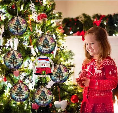 2025 Funny Christmas Ornaments, Dirty Santa Gifts, Fun Pendants for Adults, Jingle Bell Car Hanging Ornaments, Mischievous Wooden Gifts for Gift Exchanges