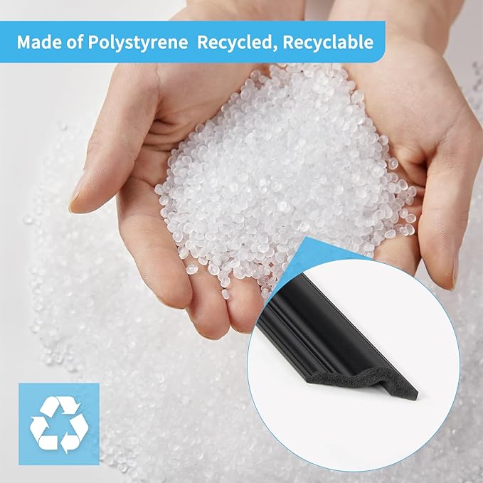 Art3d Pre-Cut Wall Molding Set of 6 pcs, Ready-to-Assemble Wainscoting Panels for Interior Wall Décor Living Room Bedroom Accent Wall - Installed with Glue, 3 Top 3 Bottom, Black