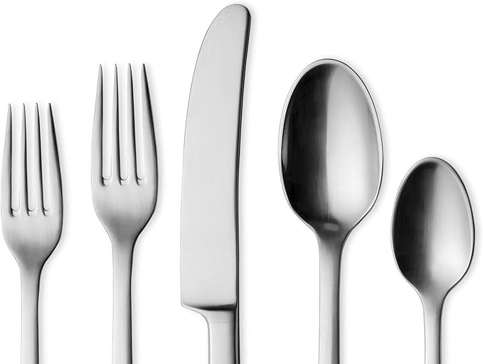 Georg Jensen Copenhagen 5-Piece Stainless Steel Flatware, 18/8