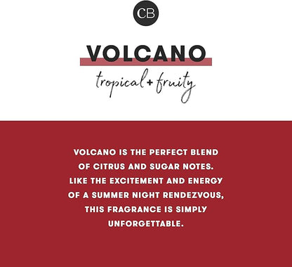 Capri Blue Volcano Scented Candle for Home - Glimmer Inverted Jar Candles - Soy Candles - Holiday Candles with White & Gold Ombre Glass Candle (10 oz)