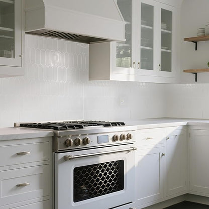 Art3d 12 x 12 Inch Heavy-Duty Peel and Stick Backsplash, Self-adhesive Wall Tiles for Kitchen Bathroom Decor, 10-Pack White