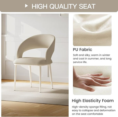 62.2" Dining Table Set for 6, Dining Table with 6 Chairs,Modern Cream Style Dining Table Set for Kitchen, Dining Room