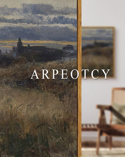 ARPEOTCY Framed Canvas Wall Art Prints, 24x36 Inch, Vintage Farmhouse Landscape Prints for Wall Decor, Large Hanging Art for Bedroom, Living Room, Bathroom, Office