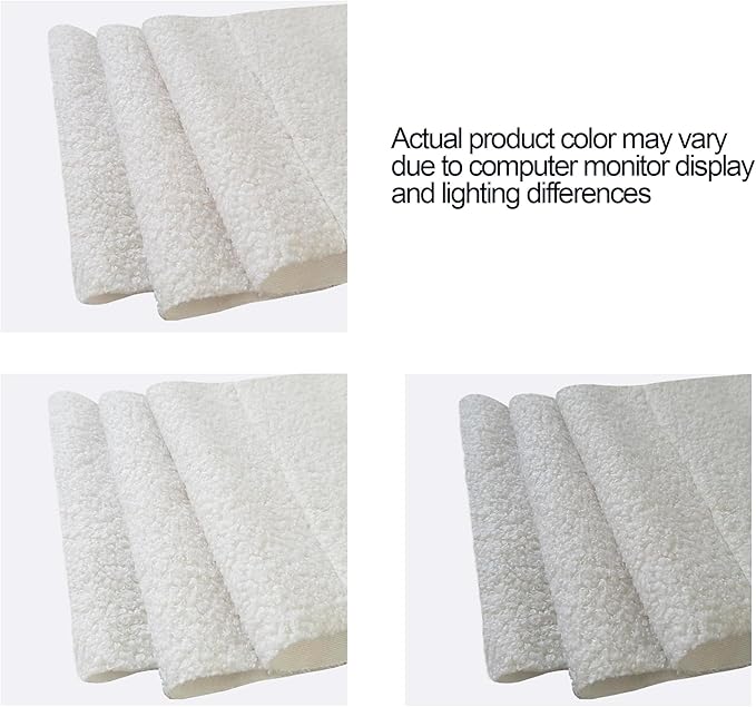 Queen Size Boucle Upholstered Platform Bed Frame, with 2 Drawers Storage, Curved Stitched Tufted Headboard, Wooden Slat Mattress Support, Noise Free, Easy Assembly, No Box Spring Needed, Ivory