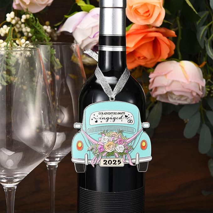 Venhoo Engagement Gifts for Couples 2025, Gift Ideas for Newly Engaged Couples, Happy Engagement Gift for Her, Bride to Be, Just Engaged Gifts for Her, Friends, Women-Metal Hanging Accessory 2025