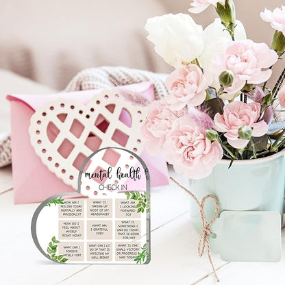 Psychotherapy Office Art Decor, School Therapist Painting Acrylic Heart Gift Psychologist Office Psych Quotes Decorations for Counselor Office Decor, Therapy Anxiety, Counselling Anxiety CBT Counselor