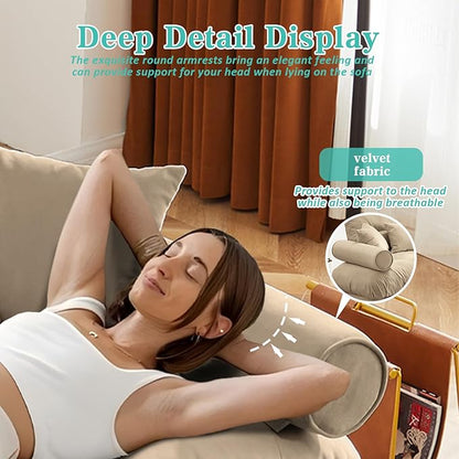 SoarFlash L Shaped Couches for Living Room, Small Sectional Sofa Set with Reversible Chaise, Modern Designed Sleeper Sofas and Modular Couch Function, Suitable for Small Spaces in Apartment, Brown