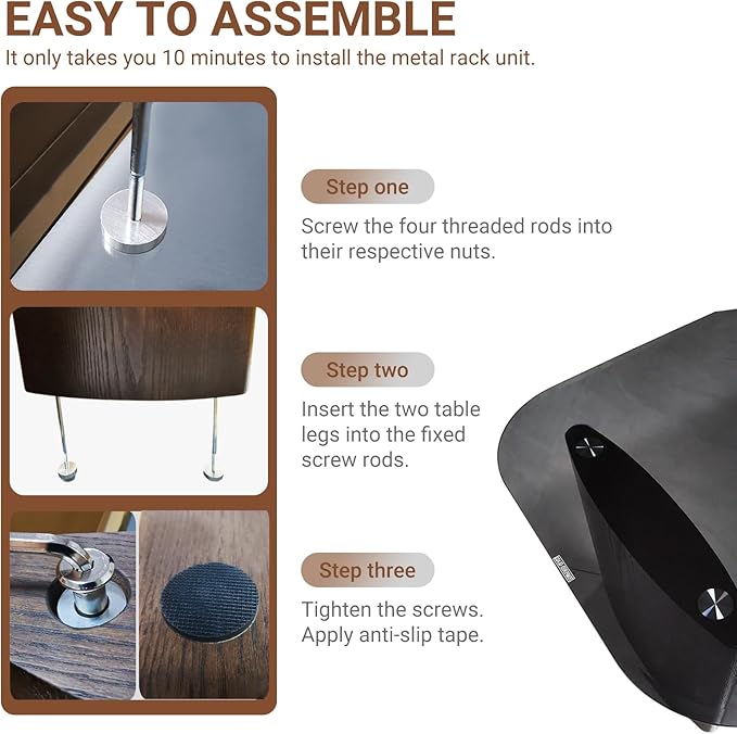 Modern Glass Coffee Table, Coffee Table for Living Room,Tempered Glass-top with Sturdy Wooden Base, Modern Coffee Tables for Small Space, Apartment, Office, Minimalist Design (Walnut)