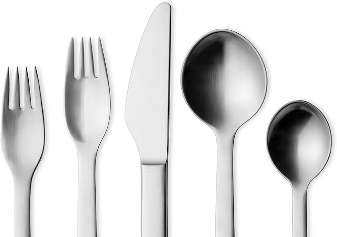 Georg Jensen New York 5-Piece Stainless Steel Flatware, 18/8, Utensil