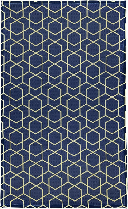 Modern Style Premium Kitchen Tea Towel Super Absorbent Fast Drying Microfiber Golden Hex