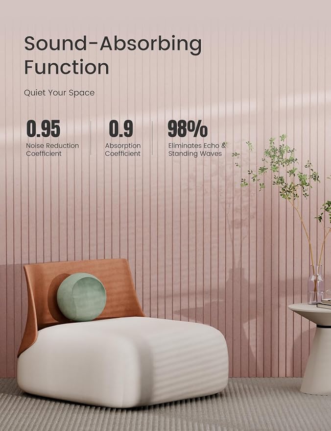 Bumusty Large Cork Board Alternative-47 x35 Felt Bulletin Board Tiles, with 30 Pushpins, 70 Adhesive Tabs, 12-Pack Slat Wall Paneling, Cork Boards for Office Push Pin Board Felt Board-Pink