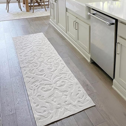 My Texas House Lady Bird Area Rug 1.11x7.6 Indoor Outdoor, Natural