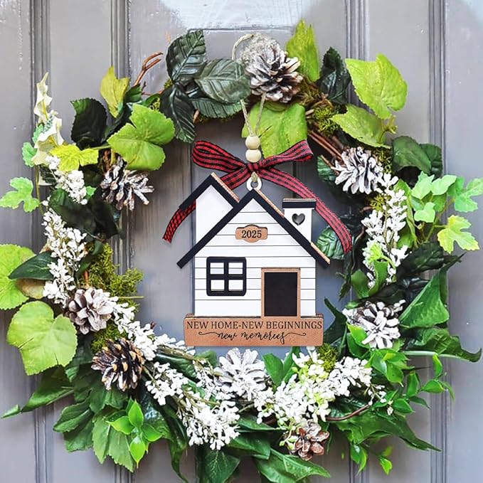 New Home Ornament 2025- Housewarming Gifts New Home, New House New Beginning, House Warming Gift for Women, Couple, homeowners, New Home Gift Ideas - First Home Christmas Ornament 2025