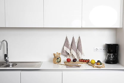 SMYRNA TURKISH COTTON Herringbone Series Kitchen Dish Towels Pack of 4, Machine Washable Wash Cloths, Ultra Soft, Absorbent, Prewashed and Quick Dry Turkish Dish Towels, 15x26 Inch (Blush Pink)