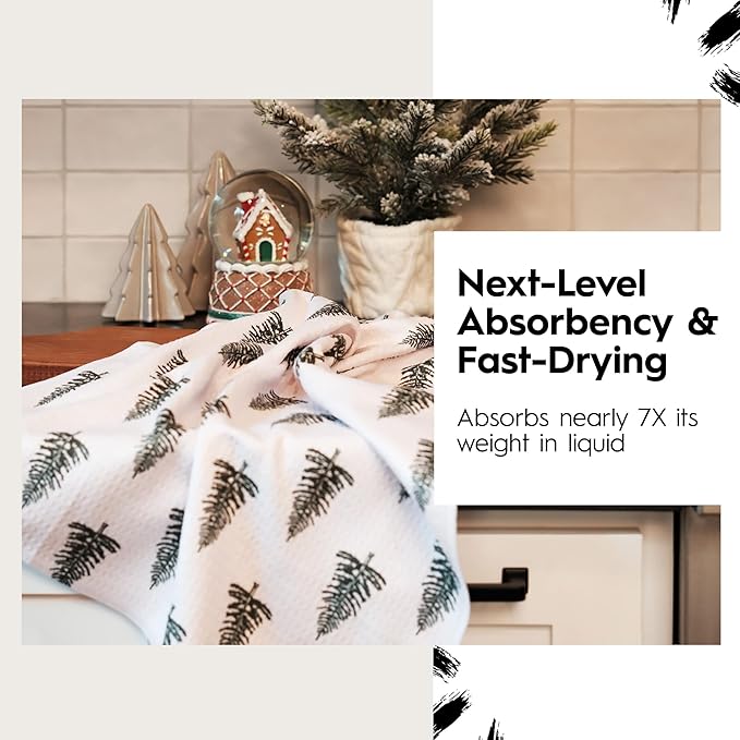 GEOMETRY Christmas Kitchen Towels Quick Dry Microfiber Premium Towel Happy Hanukkah 1 Pack