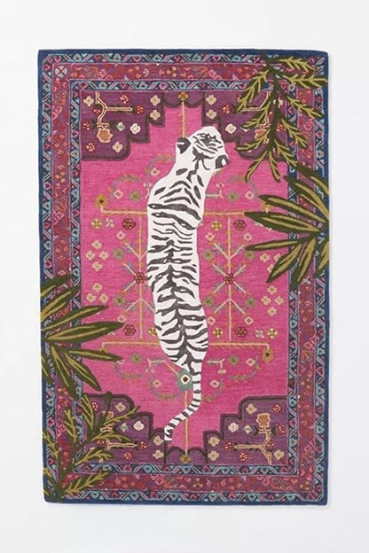 Hand Tufted Modern & Unique Animal Rugs 100% Wool, Soft and Durable Rugs for Your Living Room, Bedroom,Hall Or Any Room (Multi Colour G1, 7 X 10 Feet)