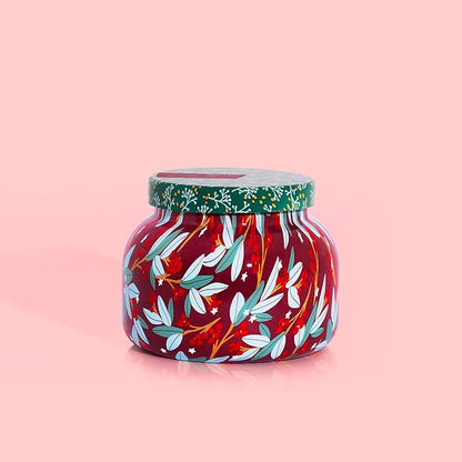 Capri Blue Pattern Play Signature Holiday Candle - Luxury Holiday Scented Candle for Home- Long Lasting Soy Wax Blend - Comes in Decorative Glass Jar (Tinsel & Spice, 19 oz)