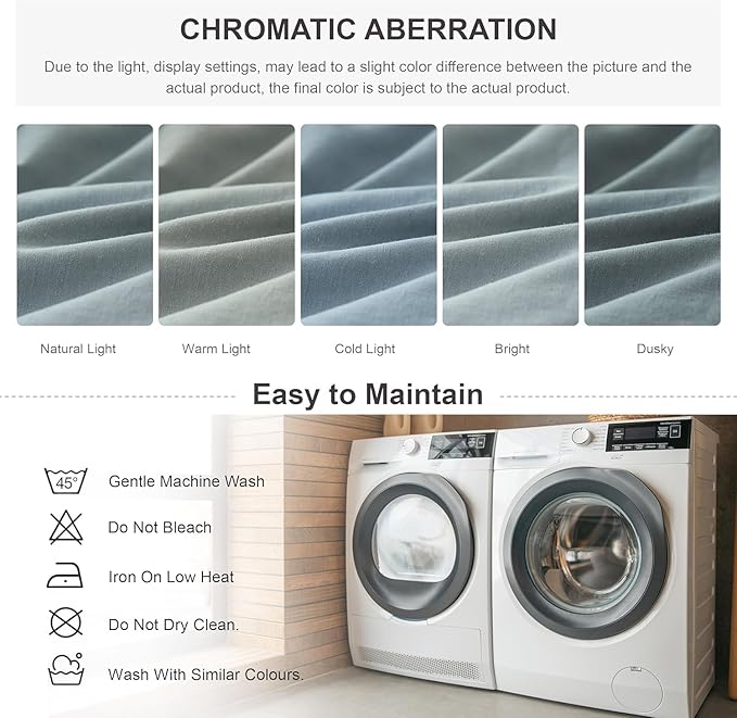 Simple&Opulence 100% Linen Duvet Cover Set, 3 PCS Natural French Flax Dusty Blue Duvet Cover Full Size, Breathable Soft Comfy Linen Bedding Comforter Cover with 2 Pillowcases(Dusty Blue, 78"x86")