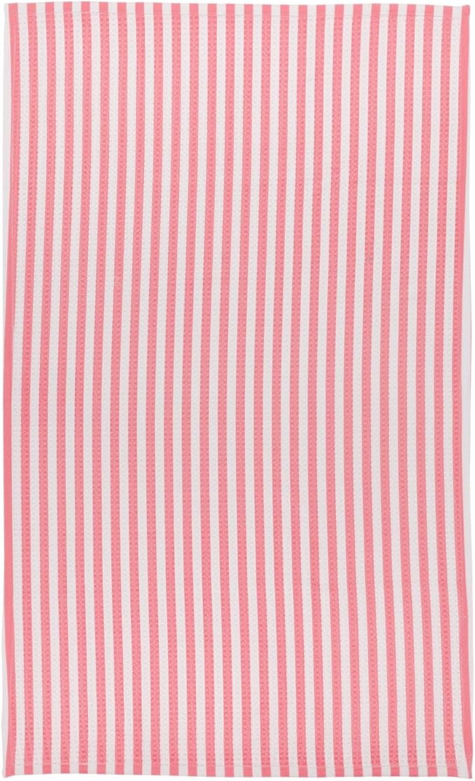 Modern Style Premium Kitchen Tea Towel Super Absorbent Fast Drying Microfiber Bubblegum Stripe