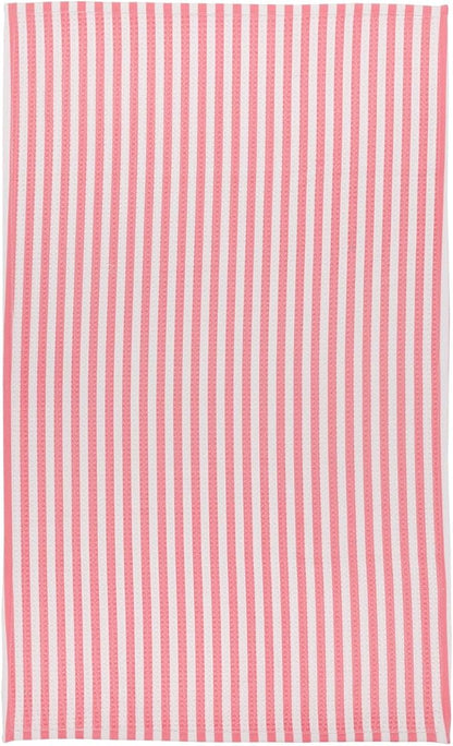 Modern Style Premium Kitchen Tea Towel Super Absorbent Fast Drying Microfiber Bubblegum Stripe