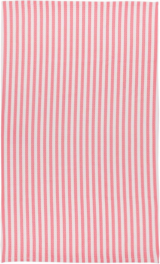 Modern Style Premium Kitchen Tea Towel Super Absorbent Fast Drying Microfiber Bubblegum Stripe