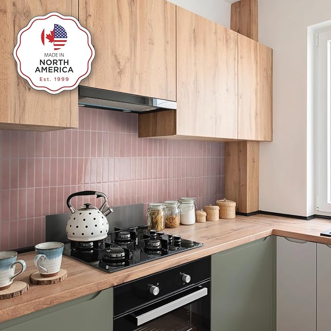 SMART TILES Peel and Stick Backsplash - 5 Sheets of 11.43" x 9" - 3D Adhesive Peel and Stick Tile Backsplash for Kitchen, Bathroom, Wall Tile