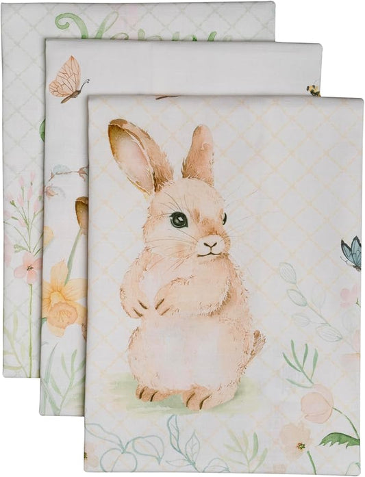 Maison d'Hermine Dishcloths 100% Cotton Multi-Purpose Easter Dew Set of 3 Spring Summer
