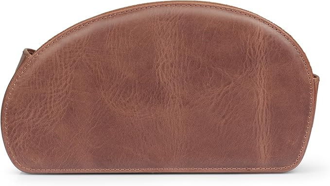 Londo Remote Control Holder with 5 Pockets - Store DVD, Blu-Ray, TV, Roku or Apple TV Remotes - Italian Genuine Leather with Suede Lining - Slim, Compact Living or Bedroom Storage