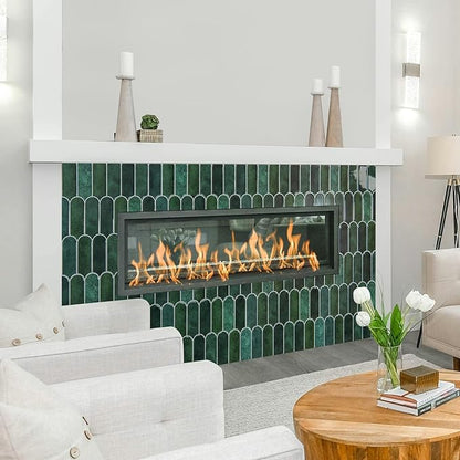 Art3d 12 x 12 Inch Heavy-Duty Peel and Stick Backsplash, Self-adhesive Wall Tiles for Kitchen Bathroom Decor, 10-Pack Dark Green