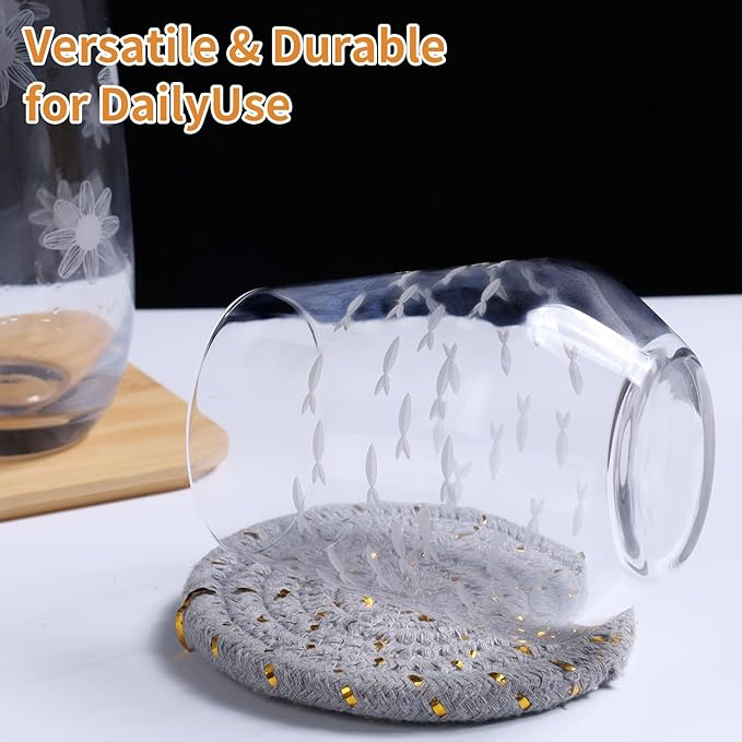 Set of 8 Etched Drinking Glasses, Hand Blown, 4 Highball Glasses 18oz & 4 Stemless Wine Glasses 15oz, Clear Water Glass Cups with Abstract Pattern, for Wedding, Gift