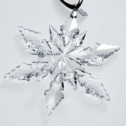 2025 Edition Crystal Snowflake Ornament Christmas Tree Ornament Home Decor Gift (2025-Transparent)