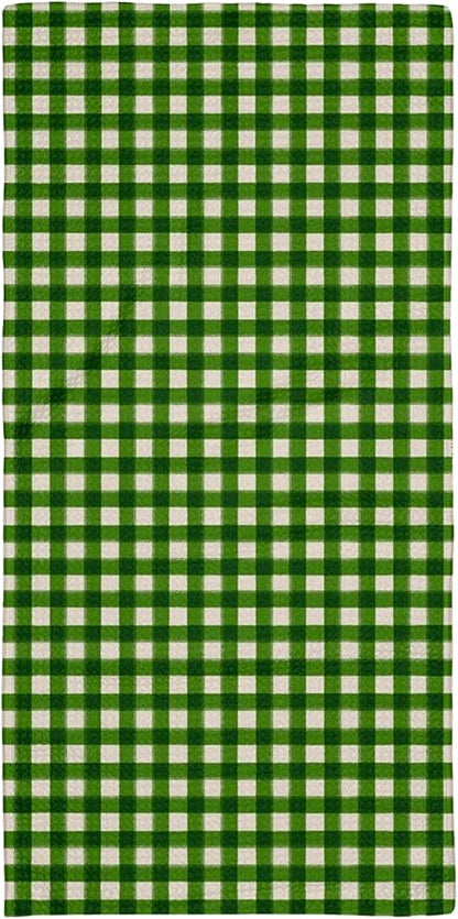 GEOMETRY Christmas Kitchen Towels Quick Dry Microfiber Premium Towel Merry Green 12x24