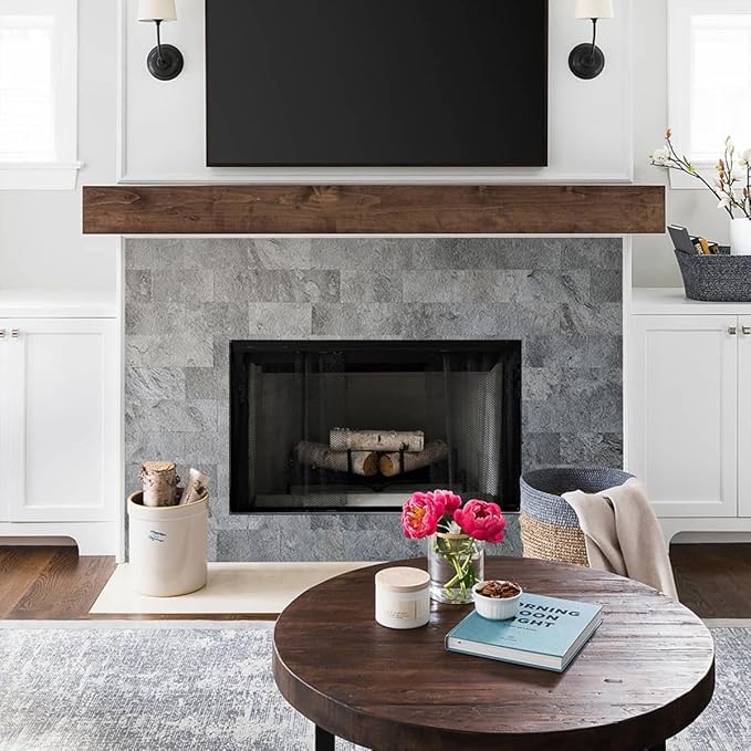 AULIGET 3" x 6" Subway Tile Peel and Stick Backsplash, Thick PVC Stick on Wall Tiles (100, Dark Slate)