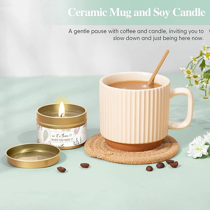 Gifts for Women, Get Well Soon Self Care Package Box, Sending Hug Baskets Thinking of You Gift for Women Her New Mom Best Friend Birthday (Sage Green)