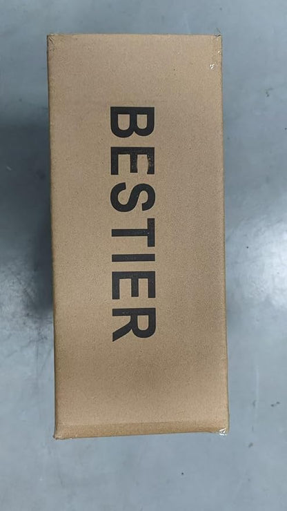 Bestier Gold Modern Pendant Chandelier Crystal Raindrop Lighting Ceiling Light Fixture Lamp for Dining Room Bathroom Bedroom Livingroom entryway 1 E26 Bulbs Required D13 in x H16 in
