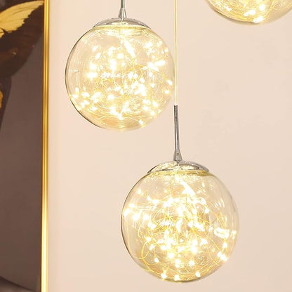 10-Light LED Staircase Chandelier Crystal Ceiling Lights Large Chandeliers for High Ceilings, Entryway Modern Lighting Fixture Villas and Stairs, Adjustable Length 16" W x79H，50W